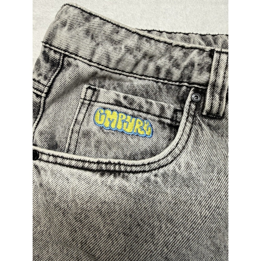 Empyre Jeans Acid Wash Gray Baggy Wide Streetwear Skate Jeans Men's  34 Relaxed - Picture 4 of 16